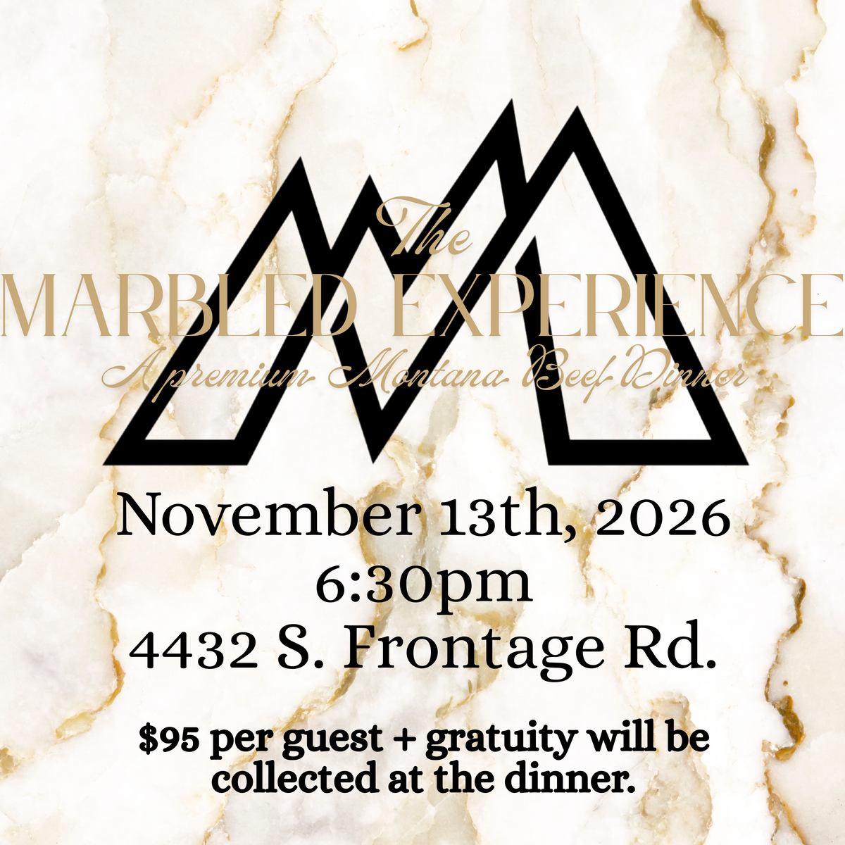 The Marbled Experience Dinner Reservation